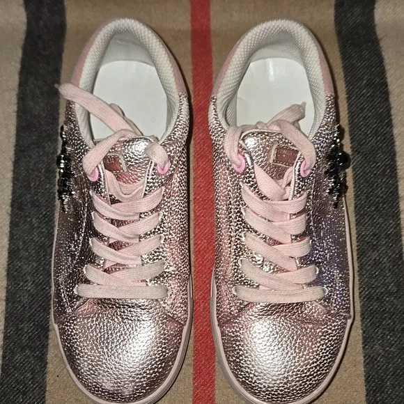 Kurt Geiger Pink Eye Detail Sneakers - Picture 9 of 9